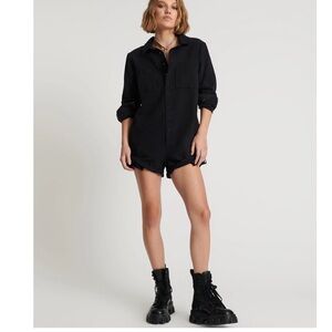 NWT One teaspoon ONYX BLACK PROPHECY JUMPSUIT BLACK small